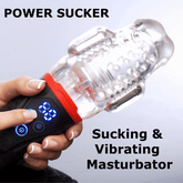 Power Suck Sucking & Vibrating Masturbator